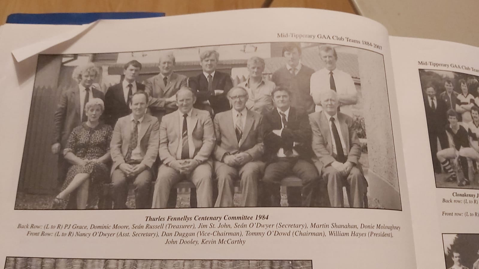 Thurles Fennellys - Centenary Committee 1984