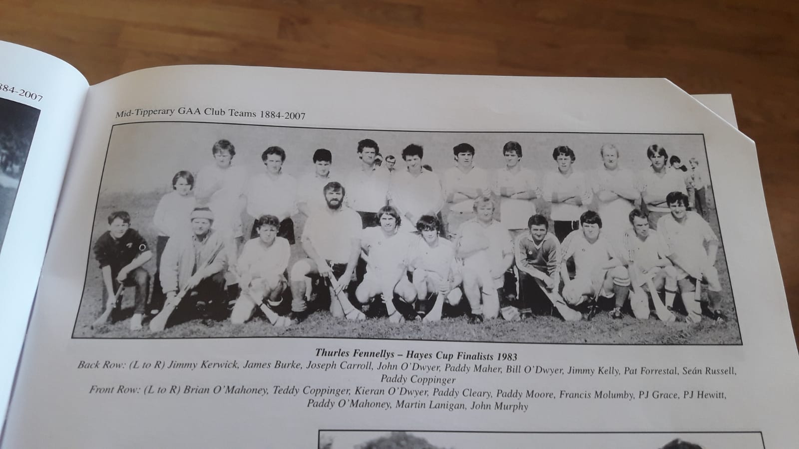 Thurles Fennellys - Hayes Cup Finalists 1983