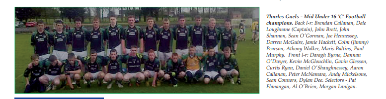 Thurles Gaels - Mid u16 C Football champions 2013