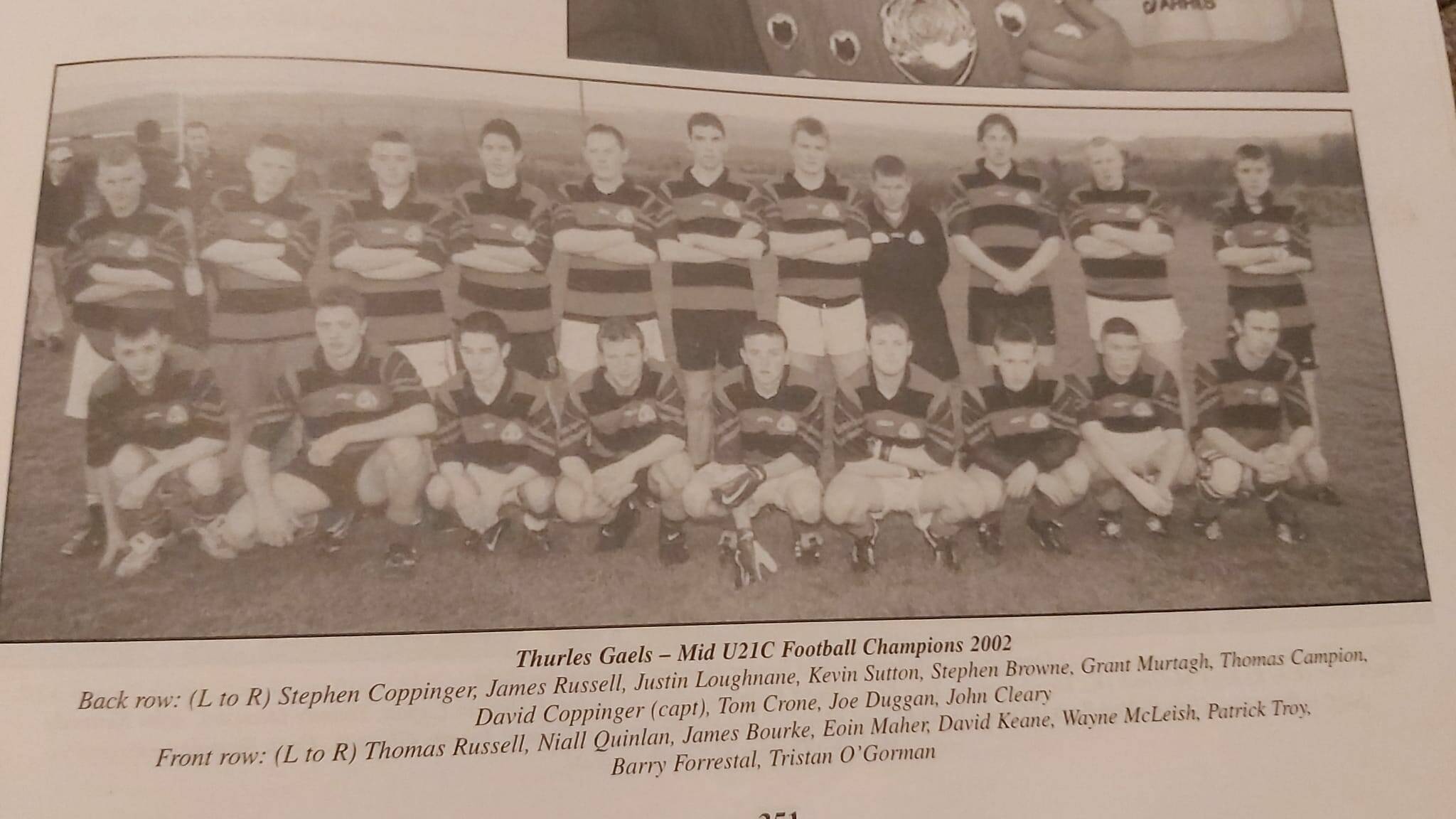 Thurles Gaels - Mid u21c Football Champions 2002