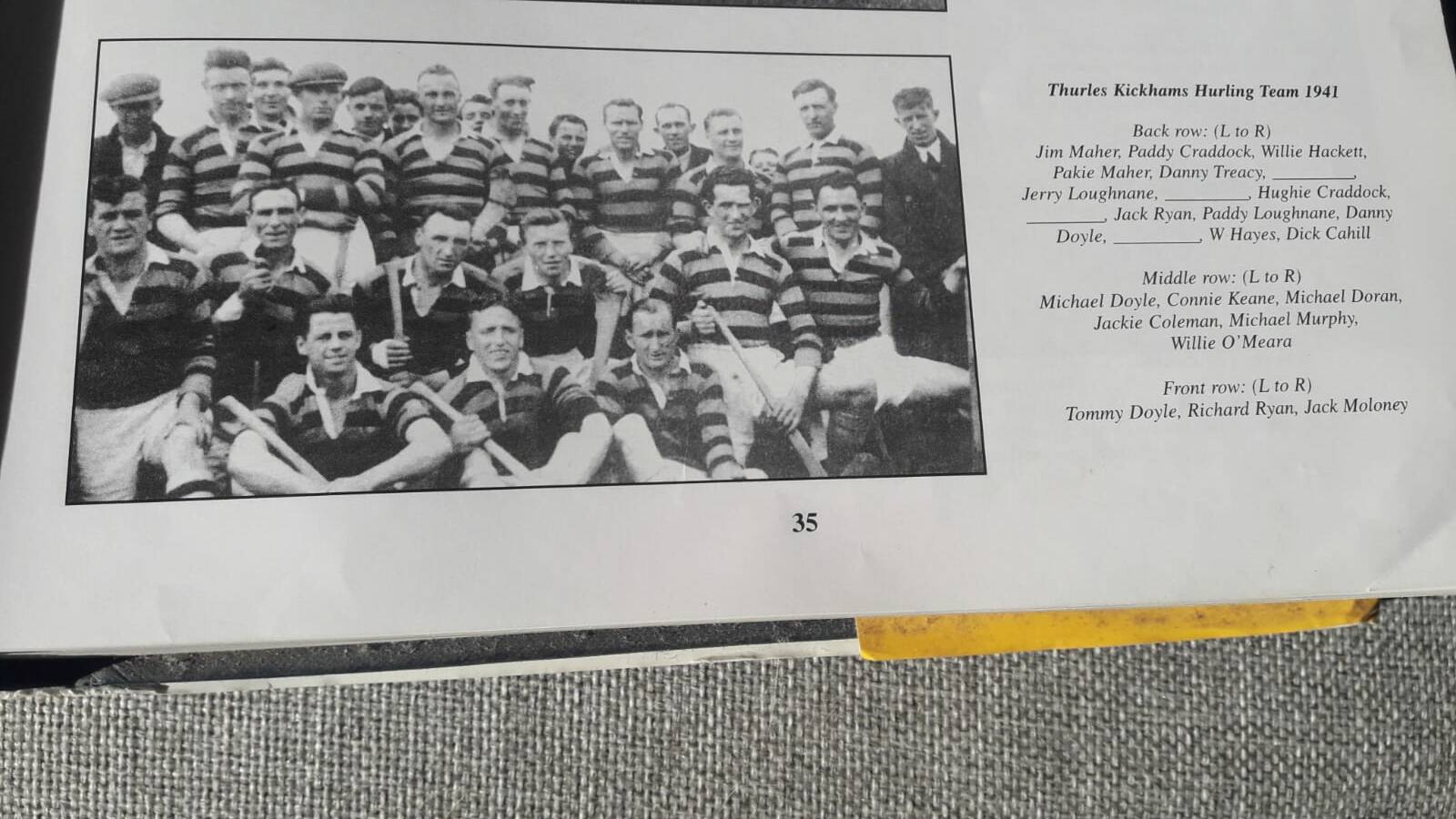 Thurles Kickhams Hurling Team 1941