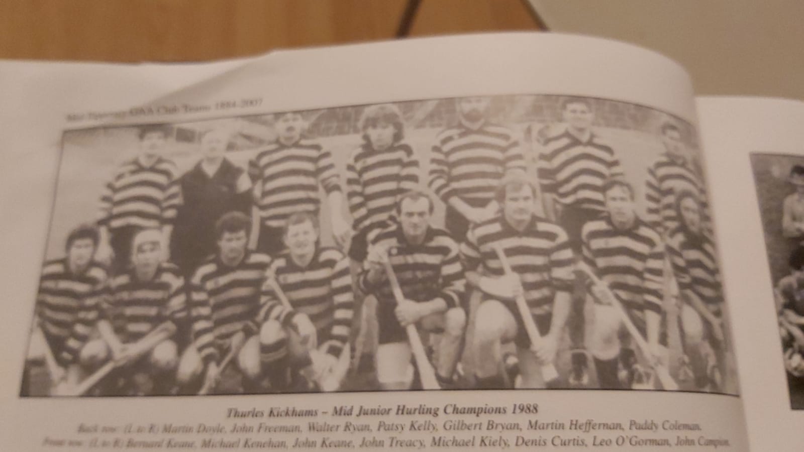 Thurles Kickhams Mid Junior Hurling Champions 1988