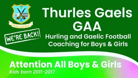 Hurling and Gaelic Football Coaching for Boys & Girls